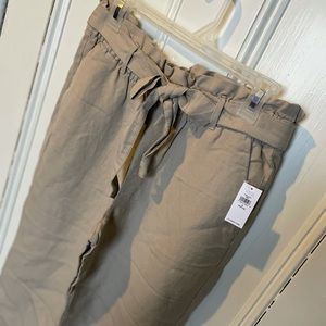 NWT old navy high waisted straight leg khaki pants